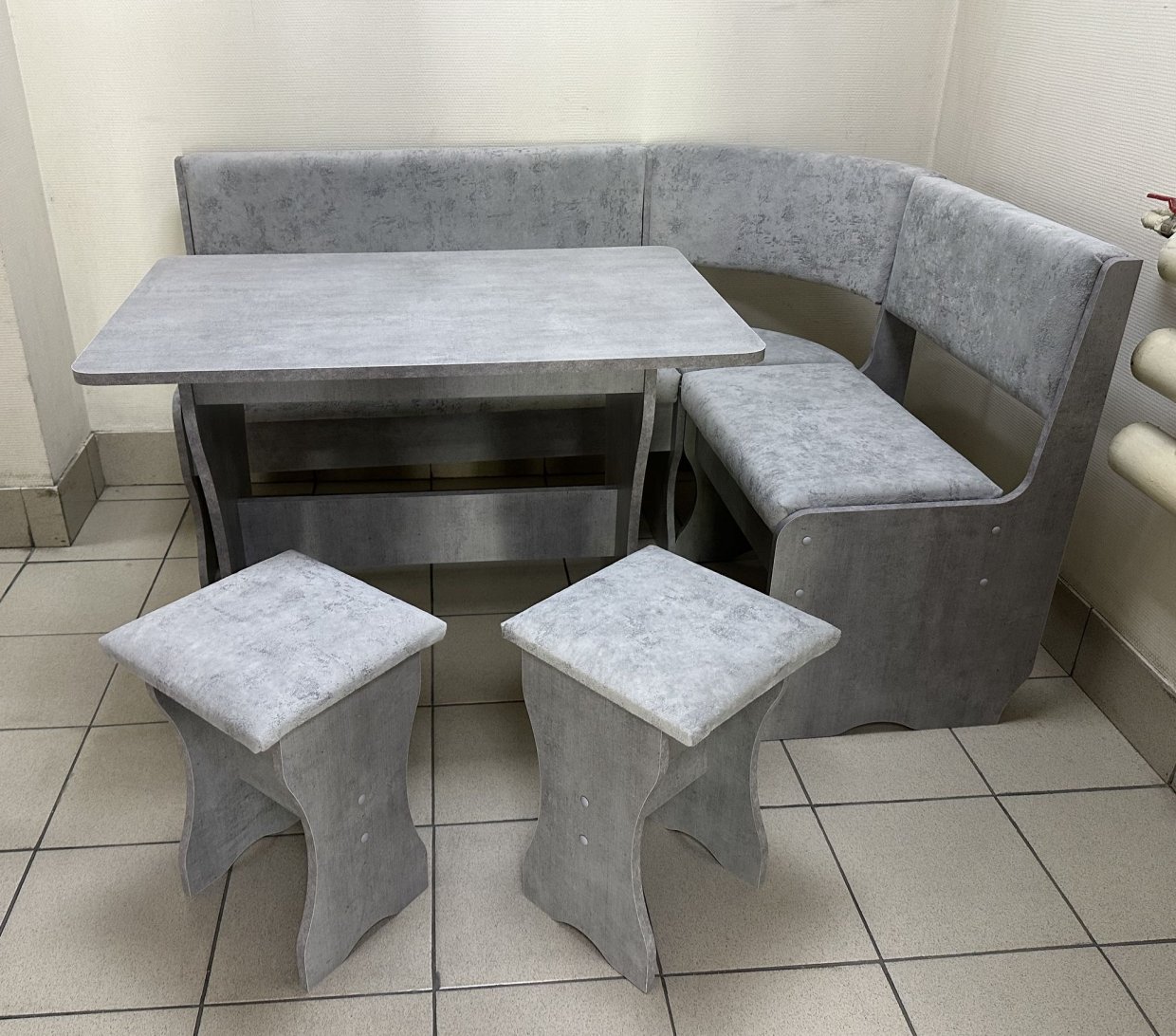 Кухонный уголок Миссия V велюр (сириус) в Верхоянске - mebel154.com