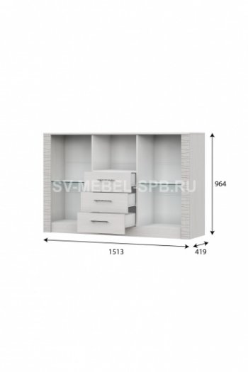 Комод-витрина Гамма 20 (sv) в Верхоянске - mebel154.com
