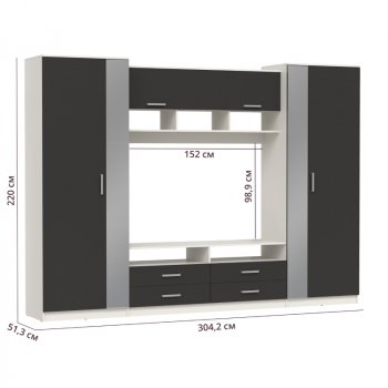 ШМЦ Вена  91.01 с зеркалом в Верхоянске - mebel154.com