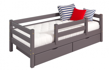 Кровать Соня с защитой по центру вариант 4 в Верхоянске - mebel154.com