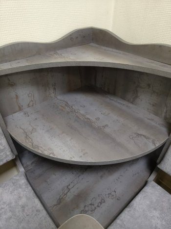 Кухонный уголок Миссия с полкой ткань в Верхоянске - mebel154.com