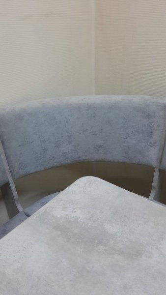 Кухонный уголок Миссия V велюр (цемент) в Верхоянске - mebel154.com