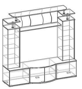 Алегро центральная секция в Верхоянске - mebel154.com