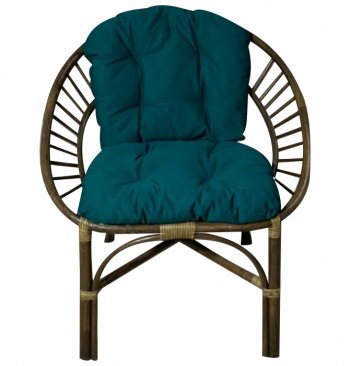 Кресло RJG-Princess (Ротанг №6, ткань JPN DRILL 034) в Верхоянске - mebel154.com