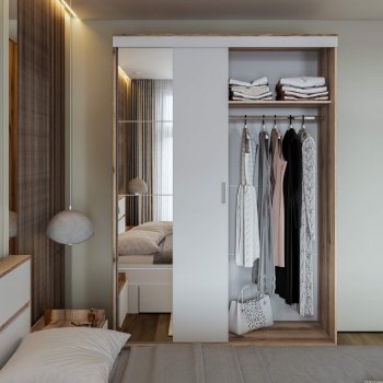 Шкаф-купе Брауни 1.5м в Верхоянске - mebel154.com