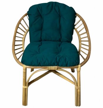 Кресло RJG-Princess (Ротанг №4, ткань JPN DRILL 034) в Верхоянске - mebel154.com