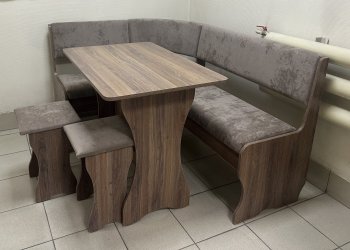 Кухонный уголок Миссия  V велюр(коричневый) в Верхоянске - mebel154.com