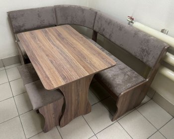 Кухонный уголок Миссия  V велюр(коричневый) в Верхоянске - mebel154.com
