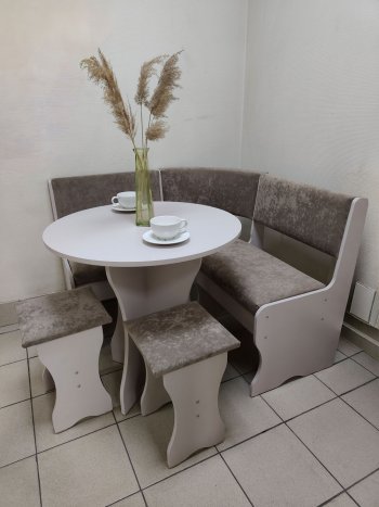 Кухонный уголок Лотос ткань в Верхоянске - mebel154.com