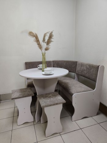 Кухонный уголок Лотос ткань в Верхоянске - mebel154.com