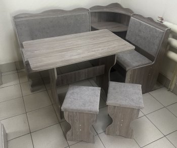 Кухонный уголок Миссия с полкой, ткань(локи) в Верхоянске - mebel154.com