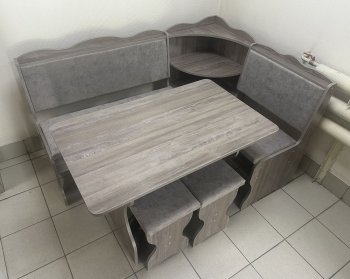 Кухонный уголок Миссия с полкой, ткань(локи) в Верхоянске - mebel154.com