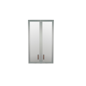 Комплект дверей Приоритет стекло в алюм. рамке К-981 (К-945, КФ-945) в Верхоянске - mebel154.com