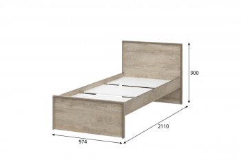 Кровать 0.9м Этна в Верхоянске - mebel154.com