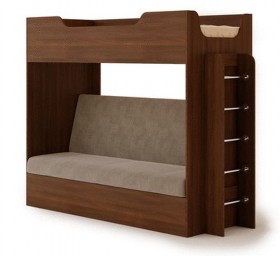 Кровать двухъярусная с диваном в Верхоянске - mebel154.com