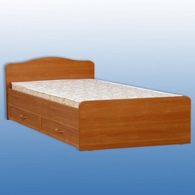 Кровать двуспальная с ящиками в Верхоянске - mebel154.com