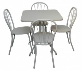 Набор стол пластиковый, 4 стула в Верхоянске - mebel154.com