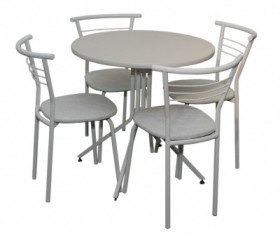 Набор стол пластиковый, 4 стула в Верхоянске - mebel154.com