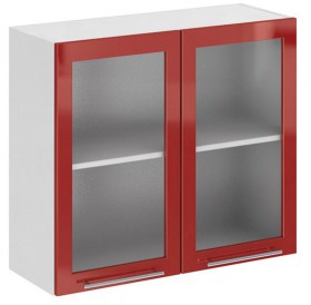 Олива ПС 800 шкаф верхний стекло в Верхоянске - mebel154.com