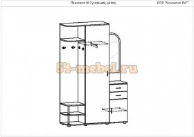 Прихожая №3 в Верхоянске - mebel154.com