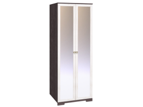 Шкаф для одежды 2-х дверный с зеркалом 12-2 Бриз в Верхоянске - mebel154.com