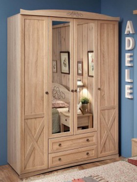 Шкаф для одежды 4-х дверный 9 Adele в Верхоянске - mebel154.com