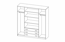 Шкаф комбинированный Фриз в Верхоянске - mebel154.com