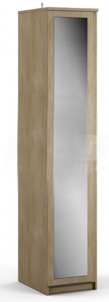 Шкаф однодверный с зеркалом Веста СБ-2260  в Верхоянске - mebel154.com