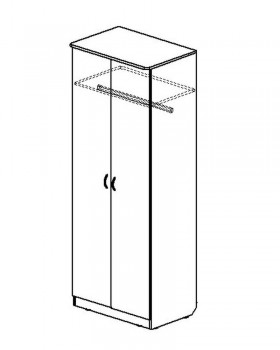 Шкаф распашной 2-х створчатый в Верхоянске - mebel154.com