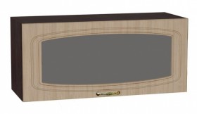 Шкаф верхний горизонтальный со стеклом Сити ШВГС 800 в Верхоянске - mebel154.com