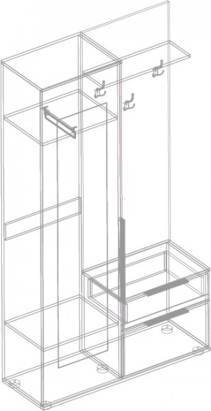 Прихожая Лео(велес) в Верхоянске - mebel154.com