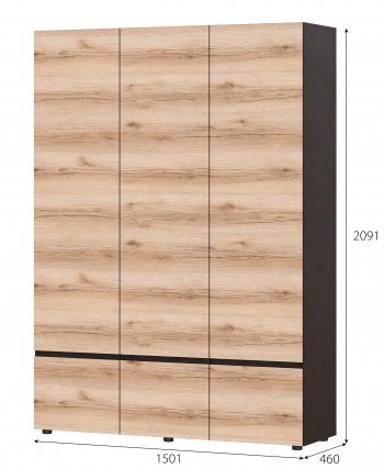 Шкаф 3-х Берген в Верхоянске - mebel154.com